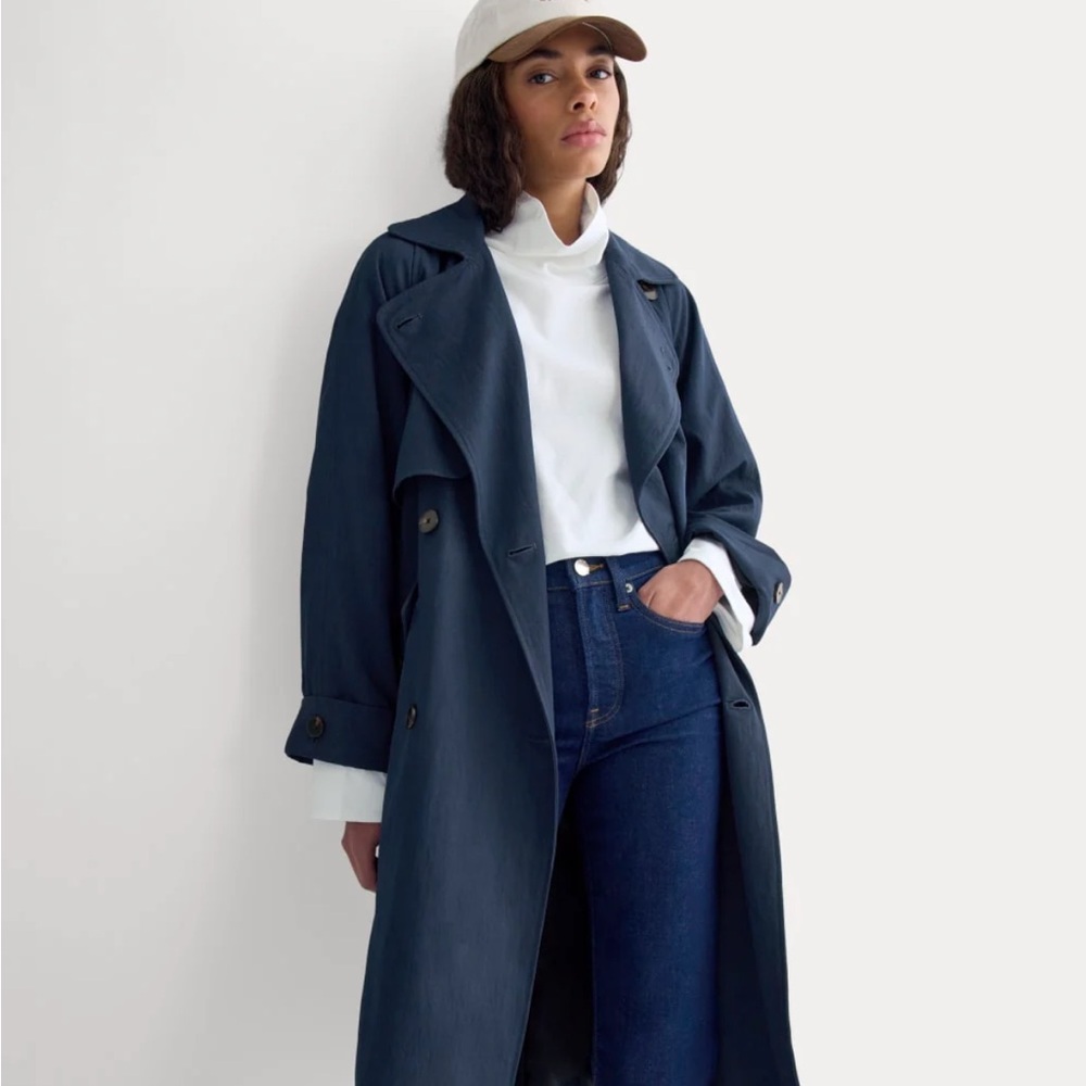 Everlane Black trench coat